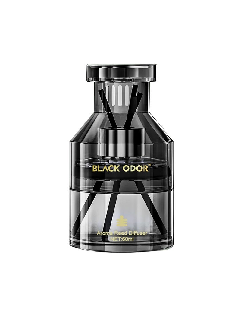 BLACK ODOR Black Odor 5-Star Hotel Aroma Reed Diffuser BO-12, 60ml Long-Lasting Essential Oil Air Freshener with Reed Sticks, Spill-Proof Design for Car, Home, Office, Wardrobe - Image 5