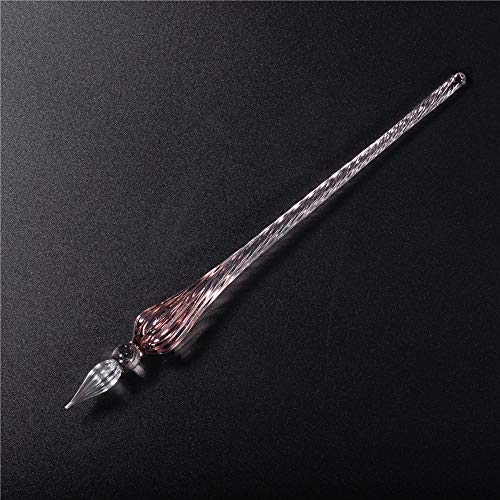 molshine Handmade Glass Dip Pen Crystal Calligraphy Pen Signature Dipped Pen for Artist Women Men Teens,Writing Drawing Decoration Gifts (Light Purple) - Image 2