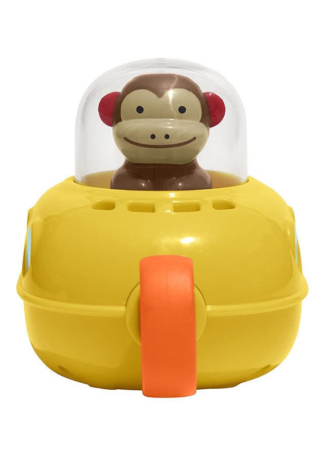 NIBEMINENT - Pull And Go Submarine Monkey Bath Toy 69.85x48.26x29.46cm - Image 1