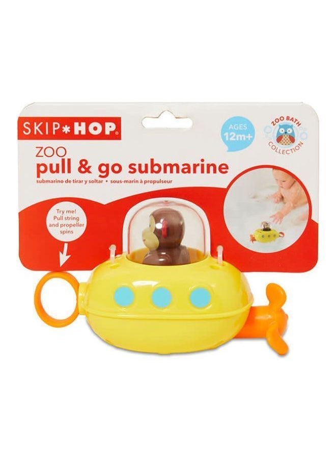 NIBEMINENT - Pull And Go Submarine Monkey Bath Toy 69.85x48.26x29.46cm - Image 1