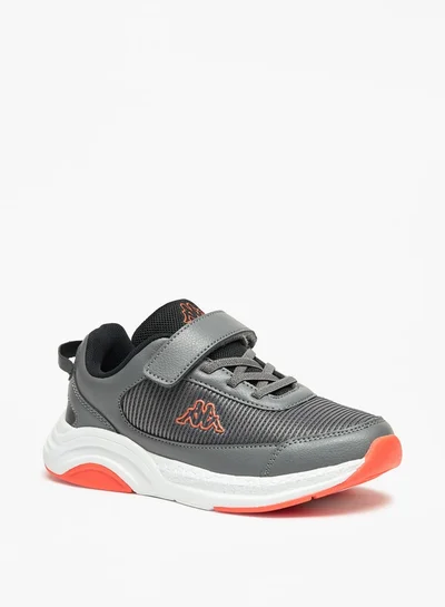 Kappa Boys' Colourblock Walking Shoes with Hook and Loop Closure