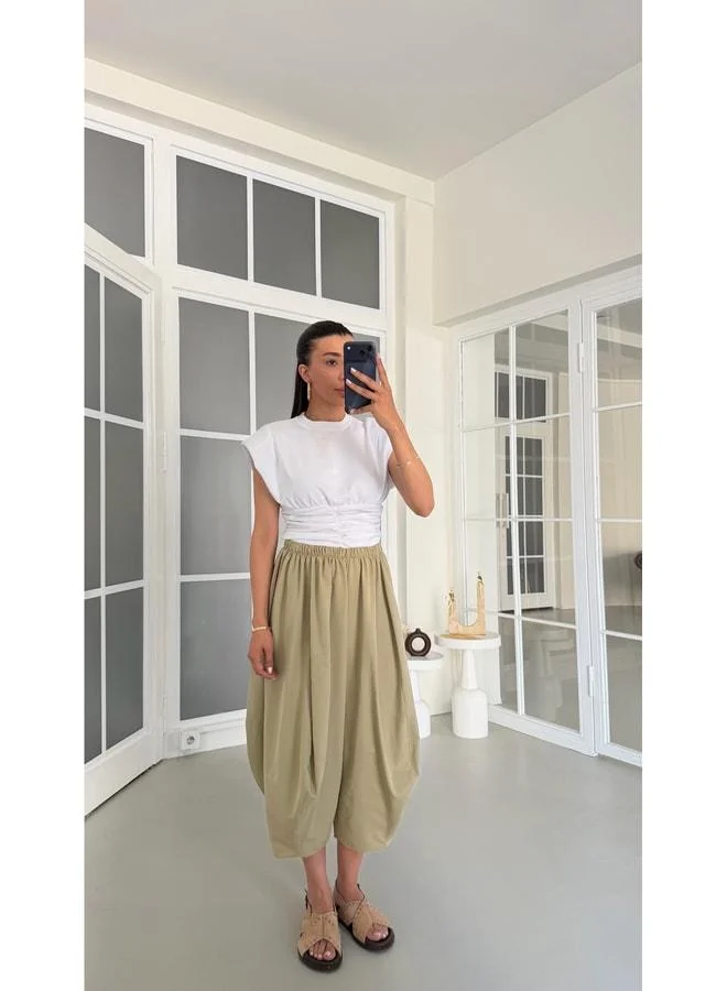 Gaus  Light Green Wide Harem Pants GAUS-01726. for Women | Best Price UAE