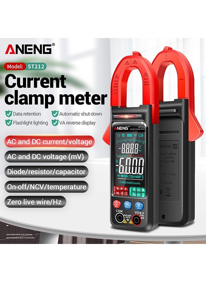ANENG Clamp Meter, ST212 Clamp Meter ligent Digital Clamp Multimeter 6000 Counts Smart AC & DC Voltmeter 400A Ammeter VA Colored Display Auto Range Clamp pe Tester NCV Non-contact Voltage Measurer  - Image 4