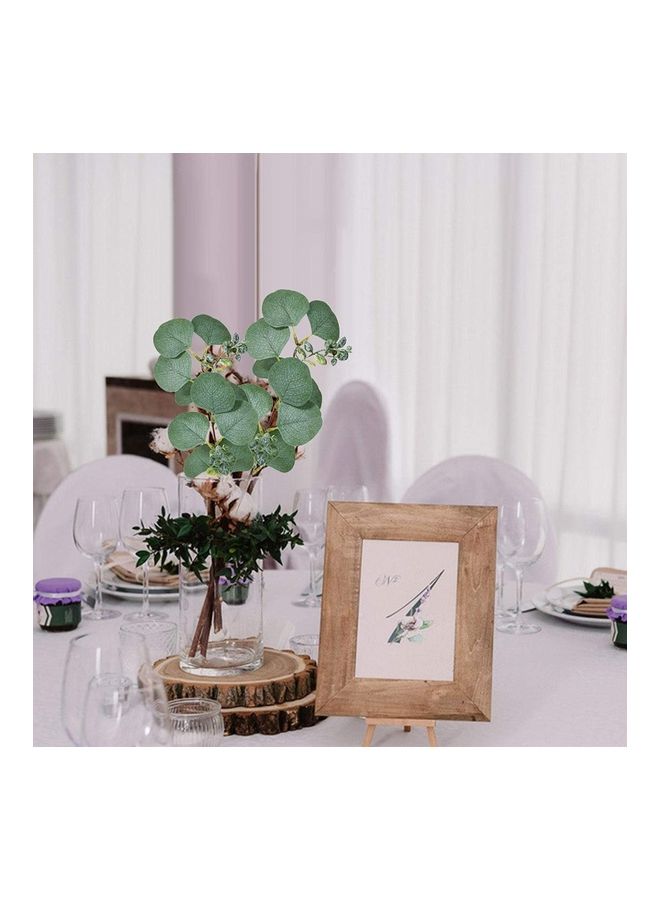 NIBEMINENT 6-Piece Artificial Eucalyptus Leaf Bundles Green/Brown  - Image 5