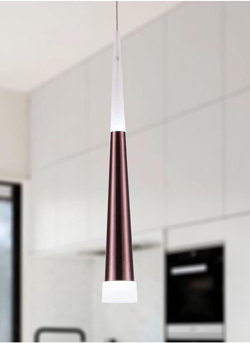 Best Power LED Ceiling Light with 3 Lighting Levels - 6961-Coffe LED Pendant Light Dimmable Ceiling Light Elegant Ceiling Lighting Suitable for Bedrooms, Living Rooms, Dining Rooms, Entryways  - Image 2