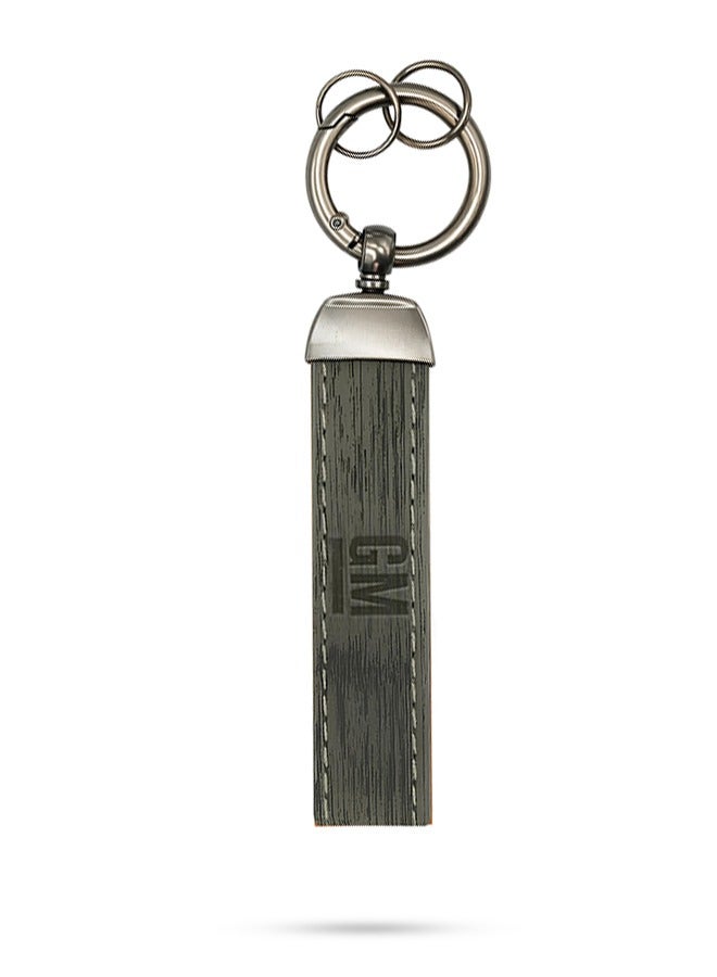 GM Elegant Metal Engraved Keychain with Secure Ring - Image 1