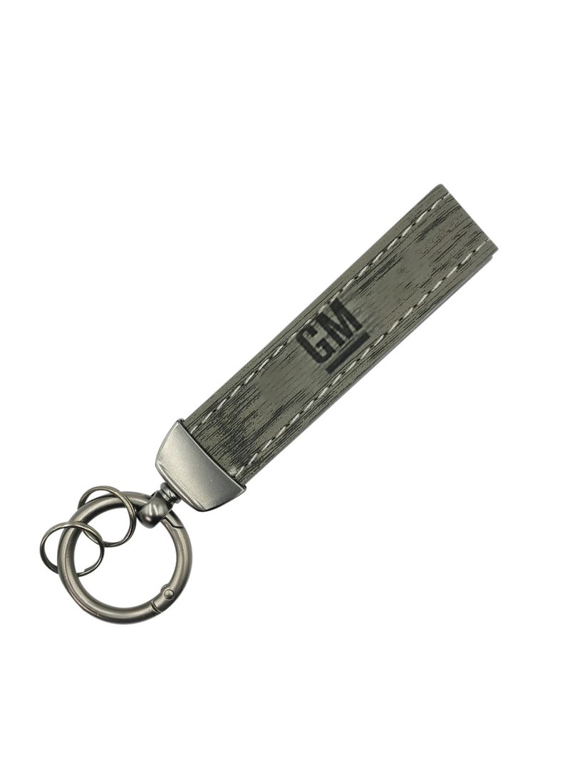 GM Elegant Metal Engraved Keychain with Secure Ring - Image 2