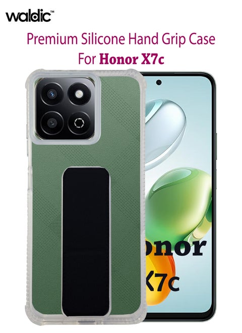 حافظة هونر X7c | مصمم لهاتف Honor X7c | غطاء وسادة هوائية نحيف من مادة TPU ممتص للصدمات من السيليكون الناعم المطاطي مناسب لهاتف Honor X7c | أسود
