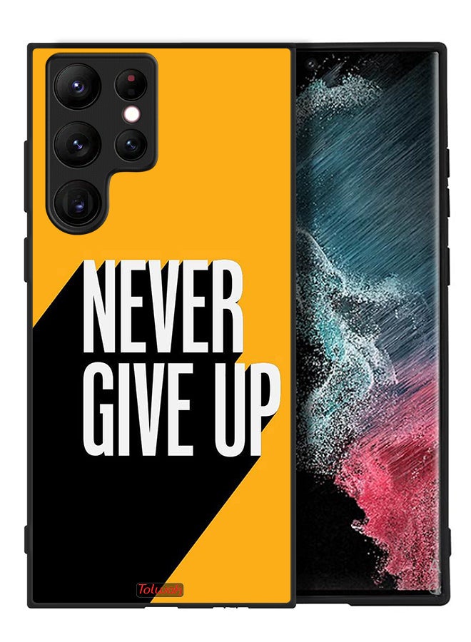 Tolwak Samsung Galaxy S22 Ultra 5G Protective Case Cover Never Give Up - Image 2