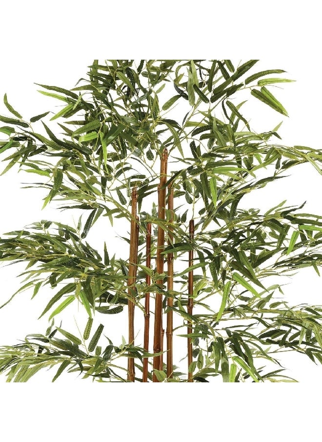 atmosphera Easy Maintenance Realistic Looking Decorative Artificial Bamboo Plant with Pot Green and Brown 180 cm 110248  - Image 2