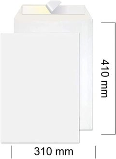 MARKQ A3 White Envelopes, 410 x 310 mm Self Sealing Mailing Envelope for Posting mailing Home Office and Ecommerce, 100gsm, pack of 50  - Image 2