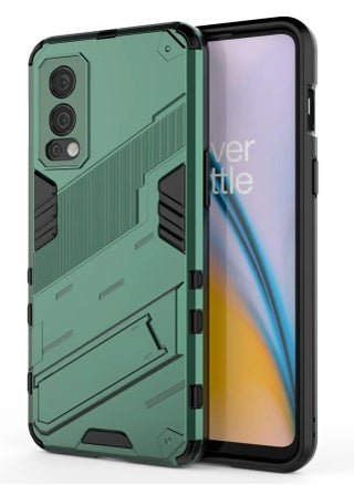 Punk Armor 2 in 1 PC Tpu Shockproof Phone Case with Invisible Holder ForOneplus Nord 2 5G (Green) - pzsku/ZBAE88834BB2498EAA7C4Z/45/_/1719353773/748f1857-bc35-40e6-803f-5c3831ab5e2b