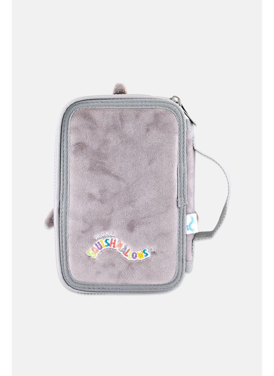 Squishmallows Shark Gordon Pencil Case, Grey  - Image 2