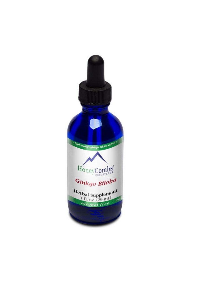 HoneyCombs Ginkgo Biloba Supplement To Support Brain Memory Focus & Circulation Natural Ginkgo Biloba Extract Drops Alcoholfree Cold Pressed Ginkgo Biloba Liquid 1 Fl Oz. - Image 4