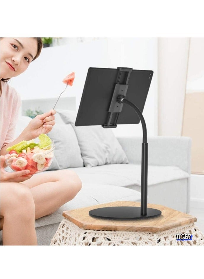 TIGER Tablet Stand Phone Holder – 360° Rotating Adjustable Desktop Mount Compatible with iPad/iPhone/Nintendo Switch/Samsung Galaxy Tabs/Kindle - Image 2
