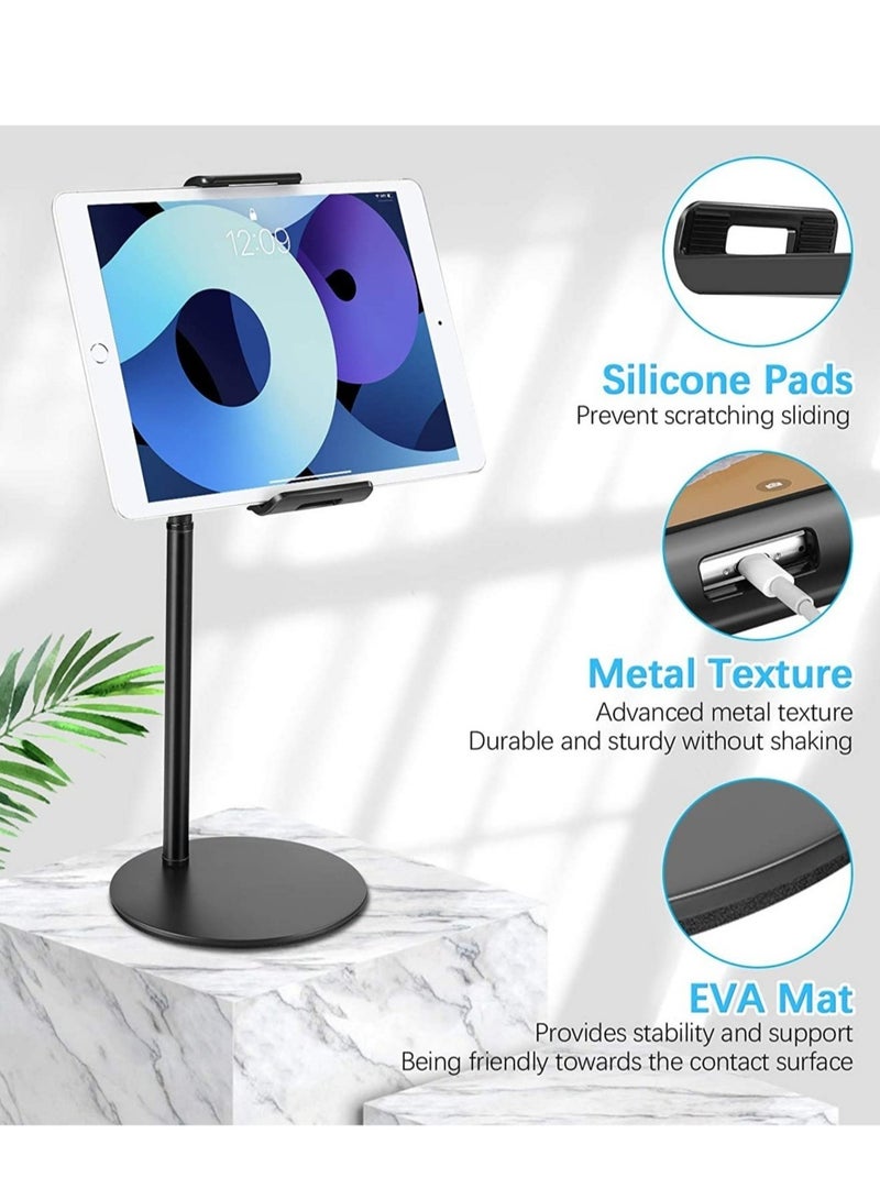 TIGER Tablet Stand Phone Holder – 360° Rotating Adjustable Desktop Mount Compatible with iPad/iPhone/Nintendo Switch/Samsung Galaxy Tabs/Kindle - Image 4