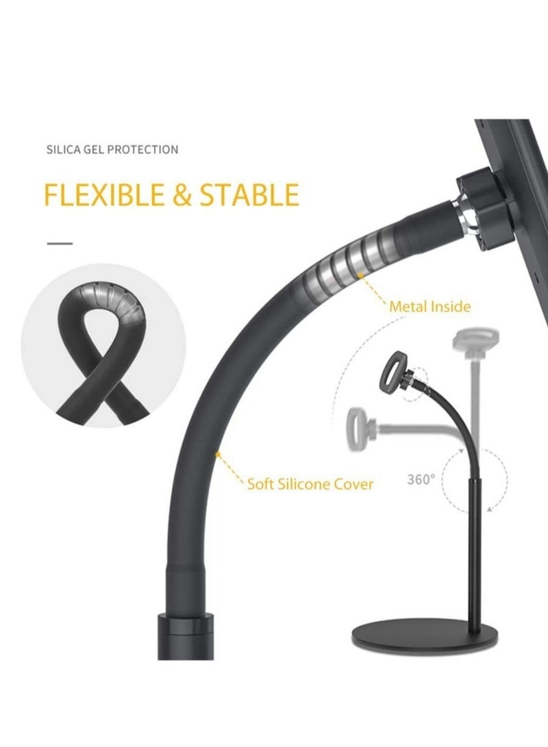 TIGER Tablet Stand Phone Holder – 360° Rotating Adjustable Desktop Mount Compatible with iPad/iPhone/Nintendo Switch/Samsung Galaxy Tabs/Kindle - Image 5