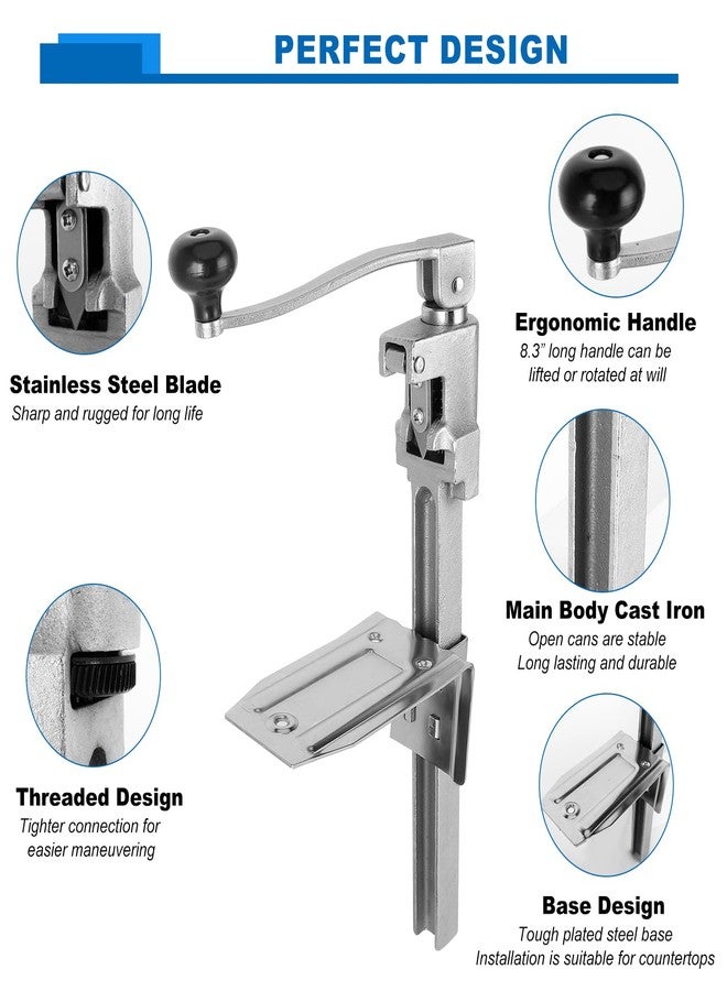 Yeipower Commercial Can Opener Heavy Duty - Yeipower Industrial Manual Can Opener Opens Up to 11" Tall Cans - Image 5