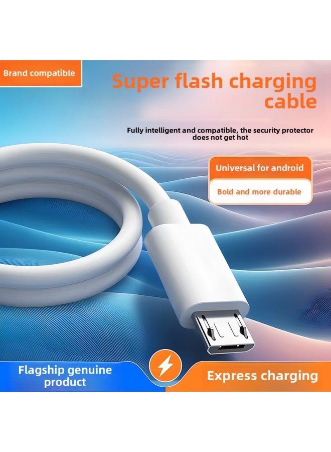 Official Fast Charging Data Cable For Huawei OPPO For Xiaomi Vivo Android Mobile Phone Charger Type-c Charging Line-Color:Type-c Oblate Super Fast Charge_super Fast: 2.2m Charging Cable - Image 2