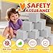 COZYTRAUM 48Pack 5 Inch Foam Cubes Soft Play Pit Fillers for Indoor Games Trampoline Rock Climbing Mats Light Gray - Image 4
