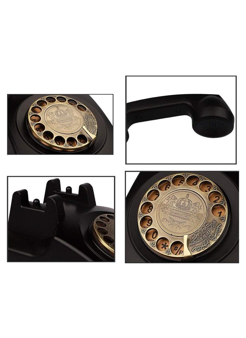 ANTIQUE Vintage Rotary Dial Corded Landline Telephone - Classic 1930s Style Home Decor & Business Phone  - Image 4