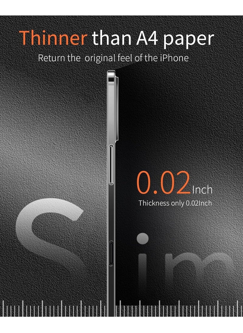 ELTRAZONE iPhone 16 Pro Max Slim Case | 0.2mm Paper-Thin Lightweight Translucent Matte Finish | PP Back Protection | Anti-Fingerprint & Anti-Yellowing | Compatible with iPhone 16 Pro Max 6.9 Inch - Clear - Image 1