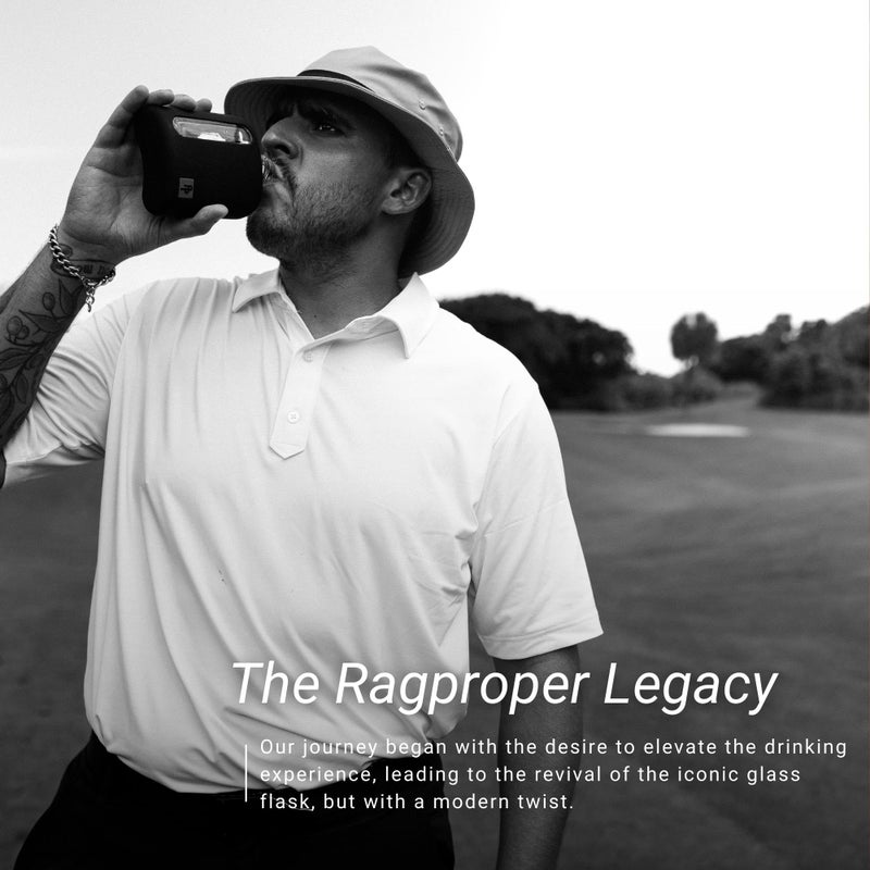 Ragproper Modern Glass Hip Flask for Men with Cork & Silicone Lid Liners - Durable Silicone Covered Flask for Whiskey, & Other Liquor (Single Shot 100ml, Black) - Image 5