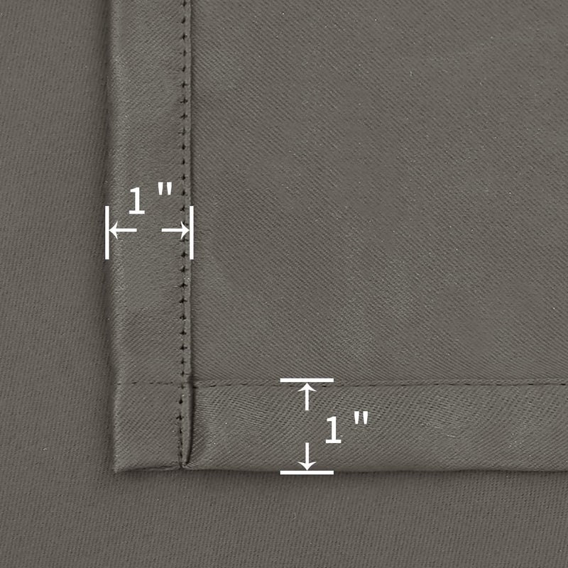 BGment Rod Pocket Blackout Curtains for Bedroom 63 Inches Length - Thermal Insulated Room Darkening Curtain for Living Room  42 x 63 Inch  2 Panels  Grey - Image 5