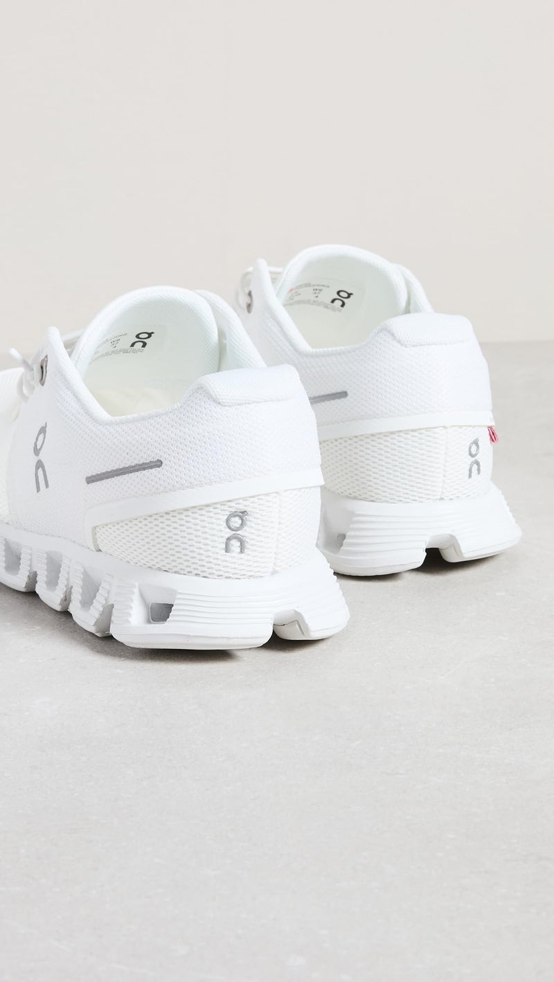 On Women's Cloud 5 Sneakers, All White, 9.5 Medium US - Image 3