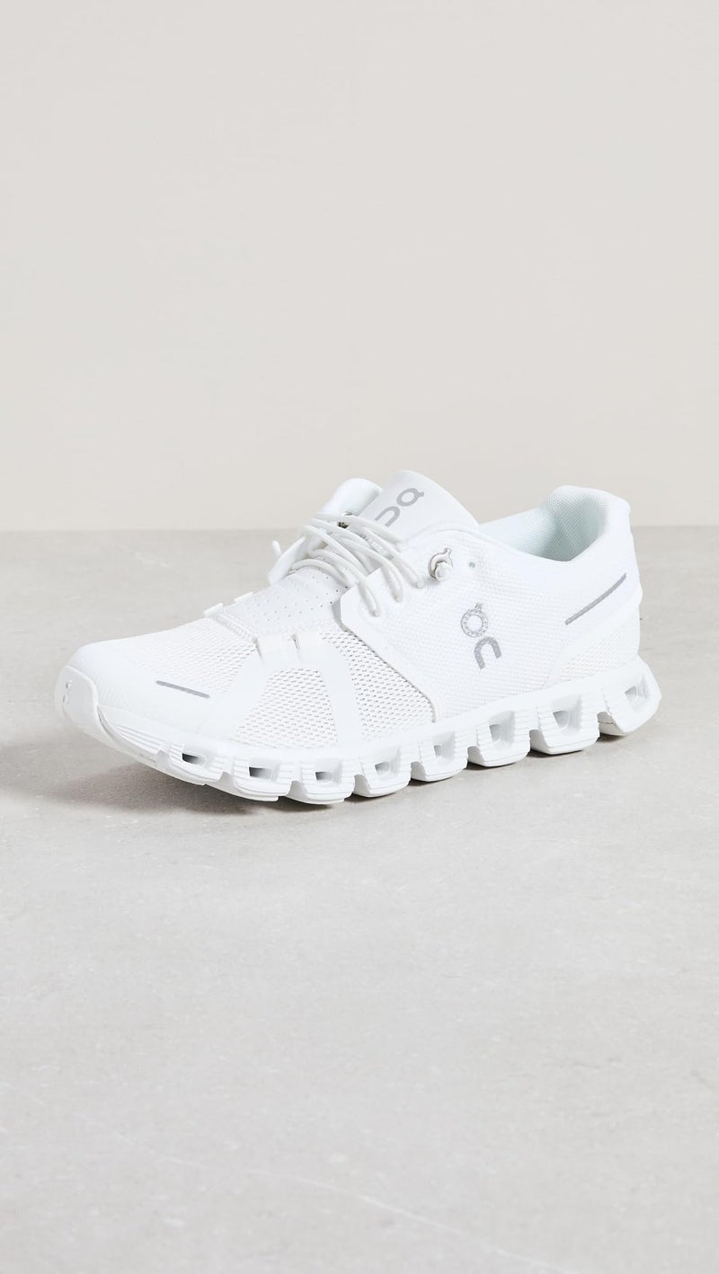 On Women's Cloud 5 Sneakers, All White, 9.5 Medium US - Image 2