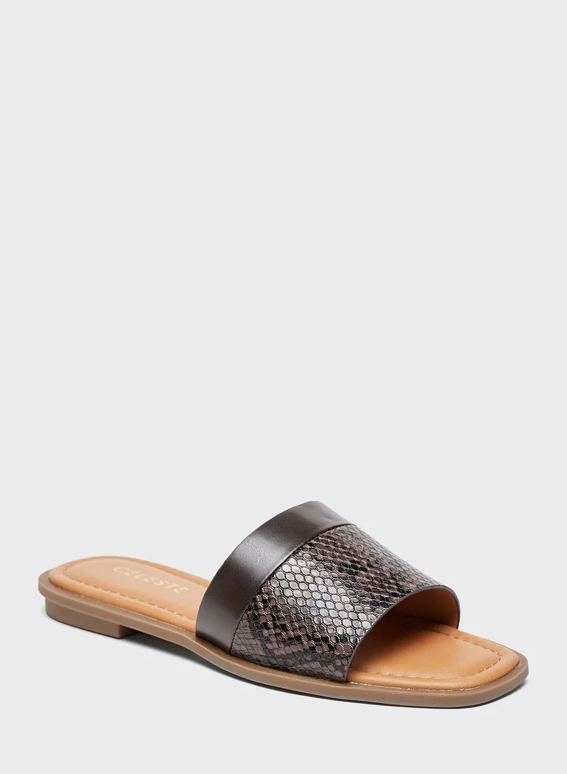 Celeste One Strap Flat Sandals