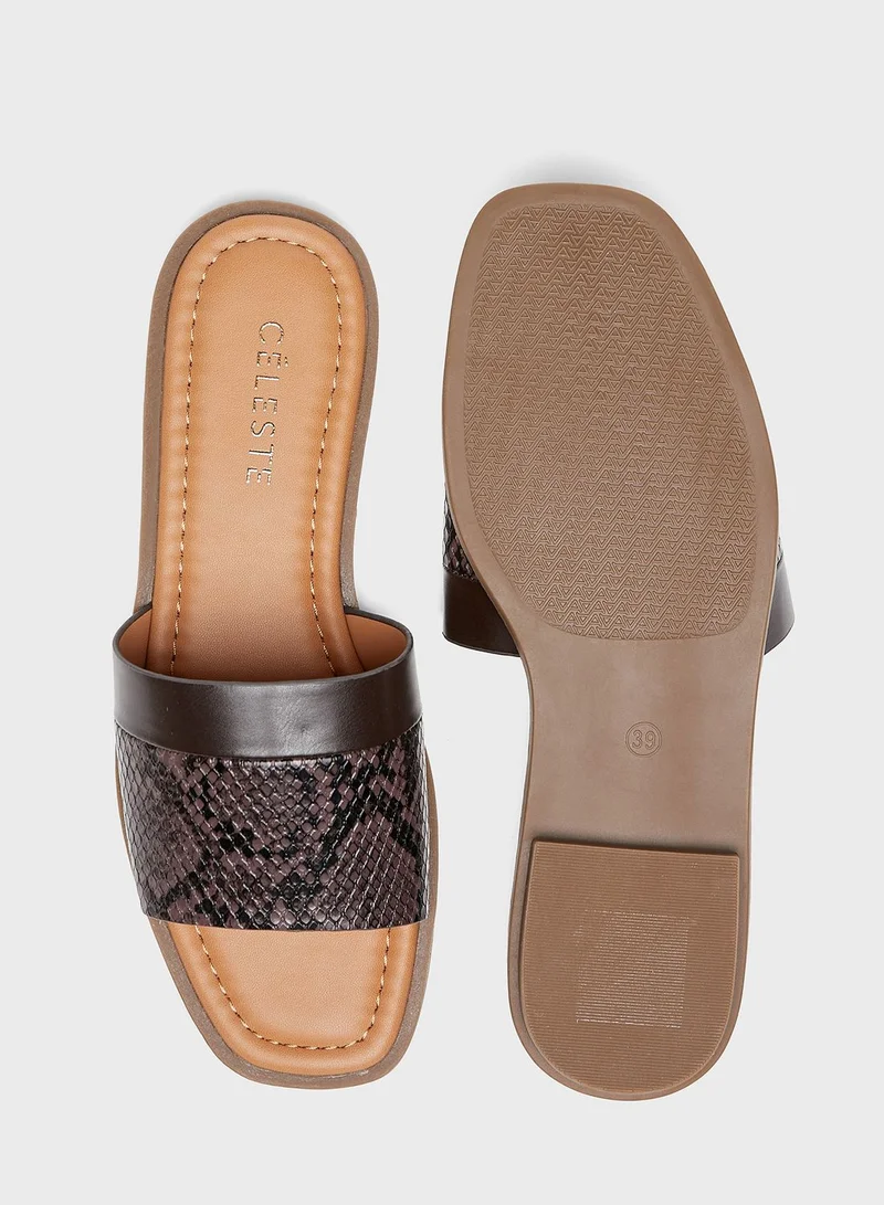 Celeste One Strap Flat Sandals