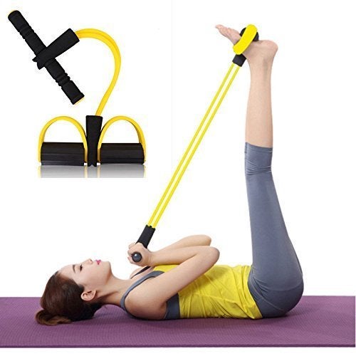 JAPP JAPP Pull/Waist Reducer Body Shaper Quality Pull String - Body Building Training, Rubber Pull Rope Exerciser, Toning Tube Multi Color  - Image 1