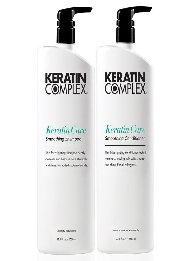 Keratin Complex - Keratin Care Smoothing Shampoo & Conditioner Duo - 33.8 fl oz Each - Image 1