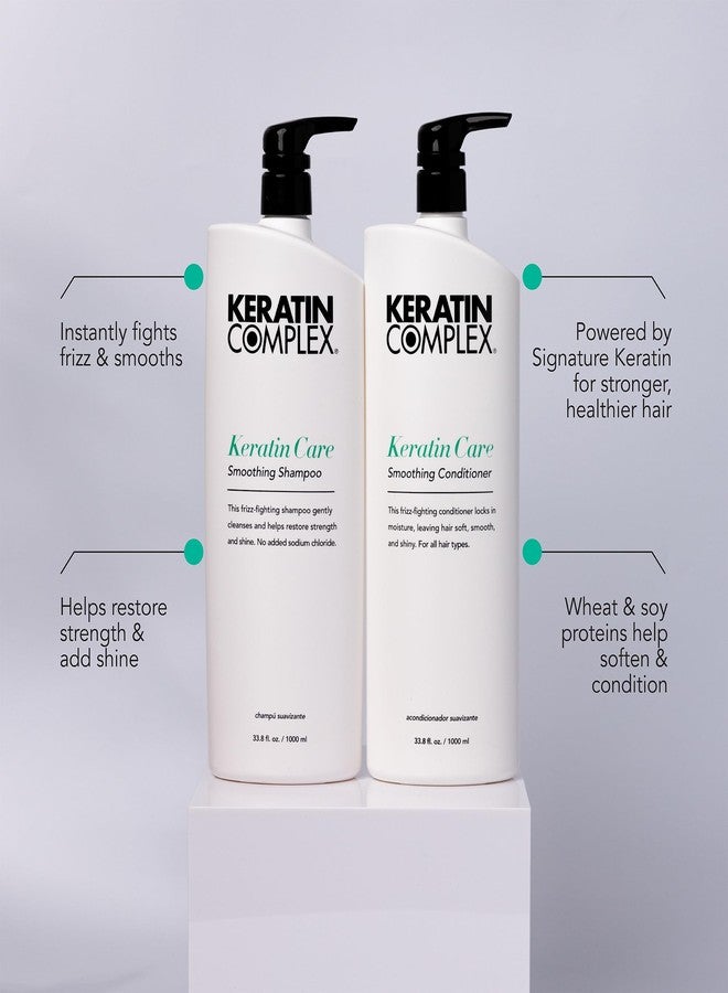 Keratin Complex - Keratin Care Smoothing Shampoo & Conditioner Duo - 33.8 fl oz Each - Image 4