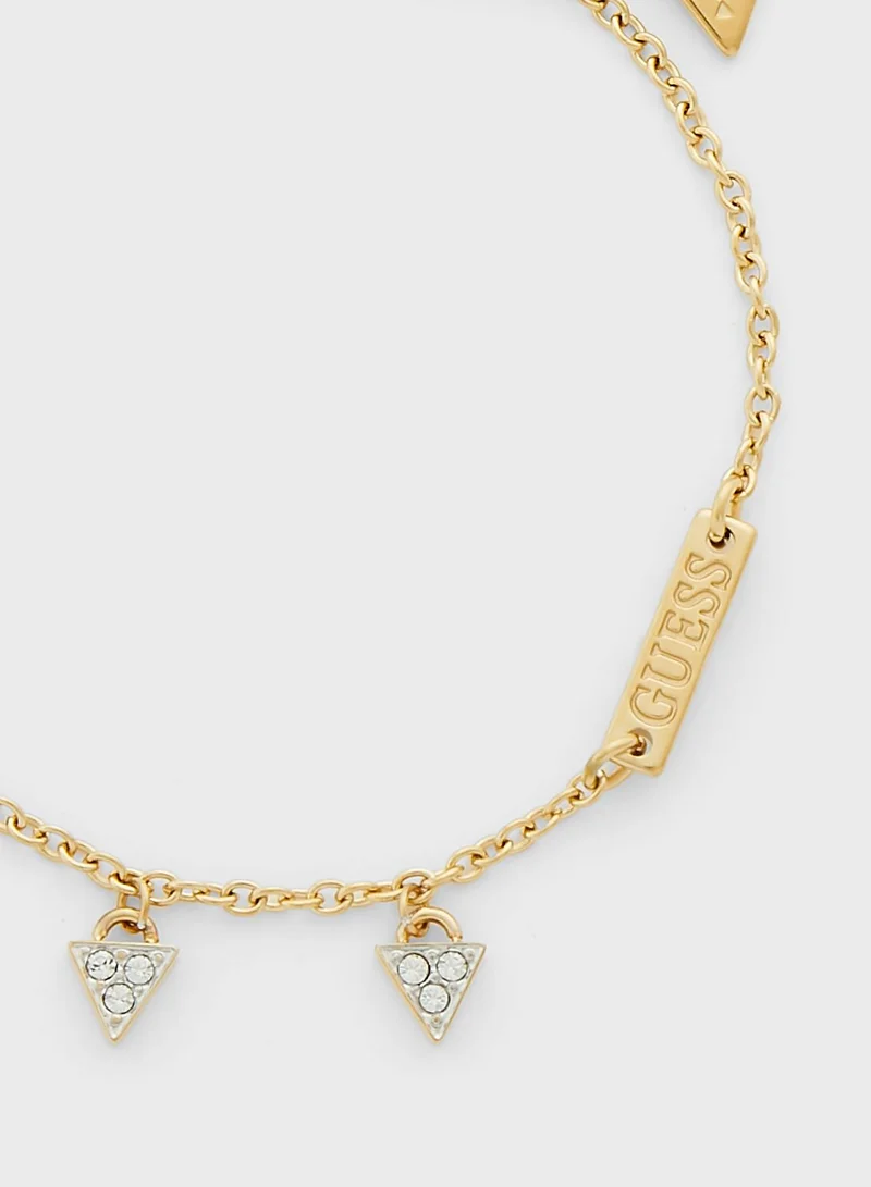 GUESS Triangle Multi Charm Bracelet
