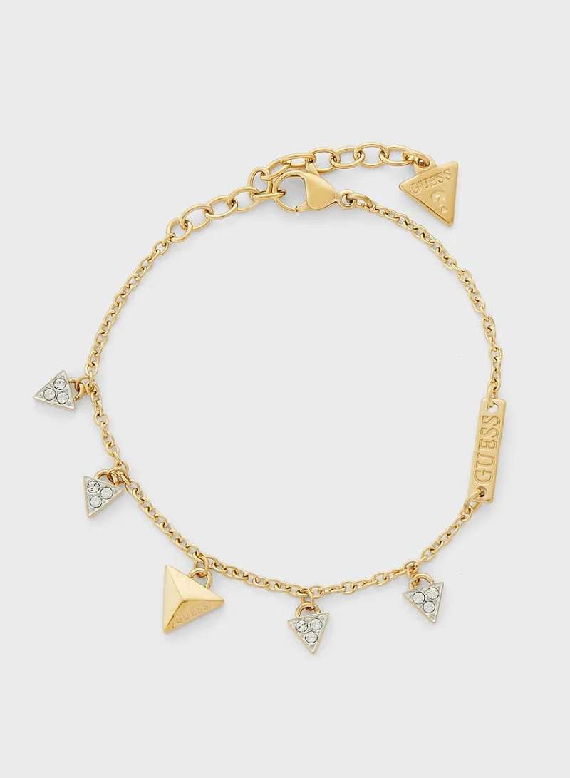 GUESS Triangle Multi Charm Bracelet