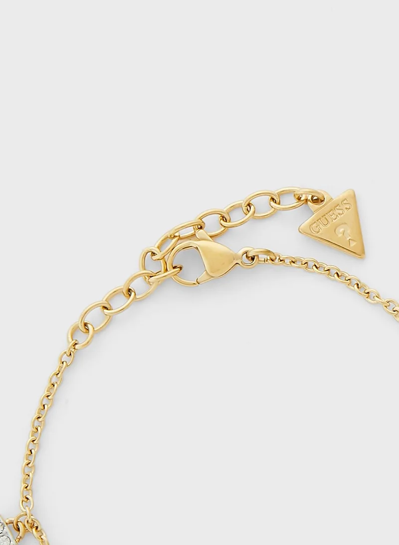 GUESS Triangle Multi Charm Bracelet