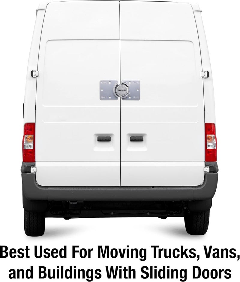 Master Lock M736XKADCCSEN Heavy Duty Hidden Shackle Lock with Hasp - Silver - Image 2