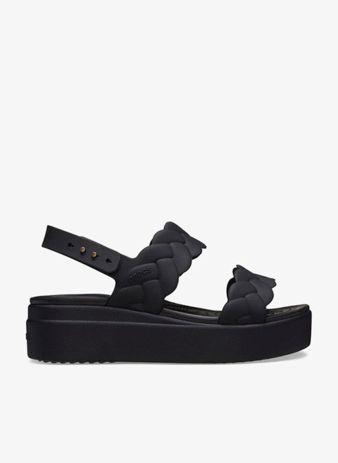 crocs Brooklyn Woven Upper Low Wedge - Image 1