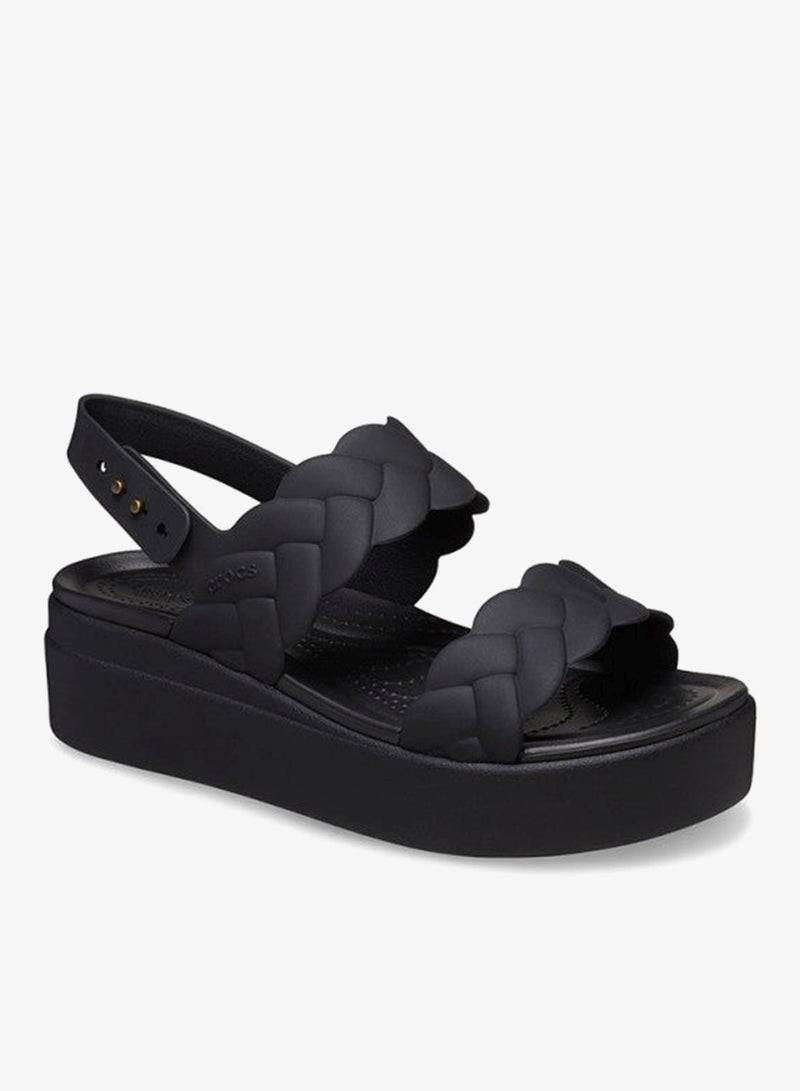 crocs Brooklyn Woven Upper Low Wedge - Image 4