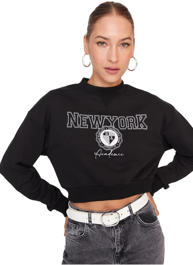 trendyol Graphic Knitted Sweatshirt