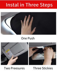 XiuWoo Car Windshield Sunshade | Upgraded Overlapping UV Reflective Windshield Cover Sun Shade | Universal Fit for Most of Cars, Small Sedans, Mini SUVs, Hatchbacks| Large  - Image 5