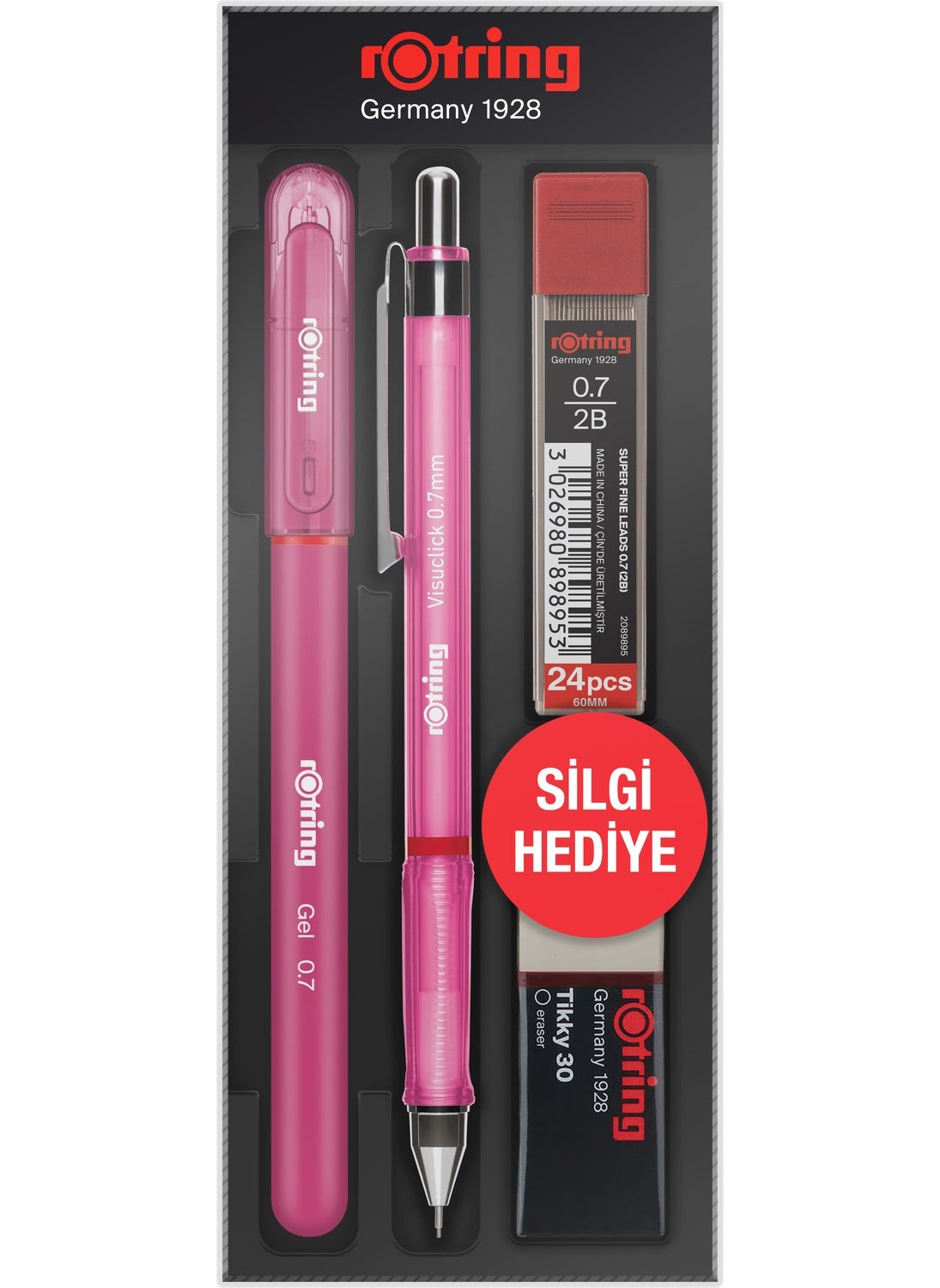 Rotring مجموعة أقلام فيسوكليك + جل مدرسية من روترينج 0.7 ملم باللون الأزرق  - Image 1