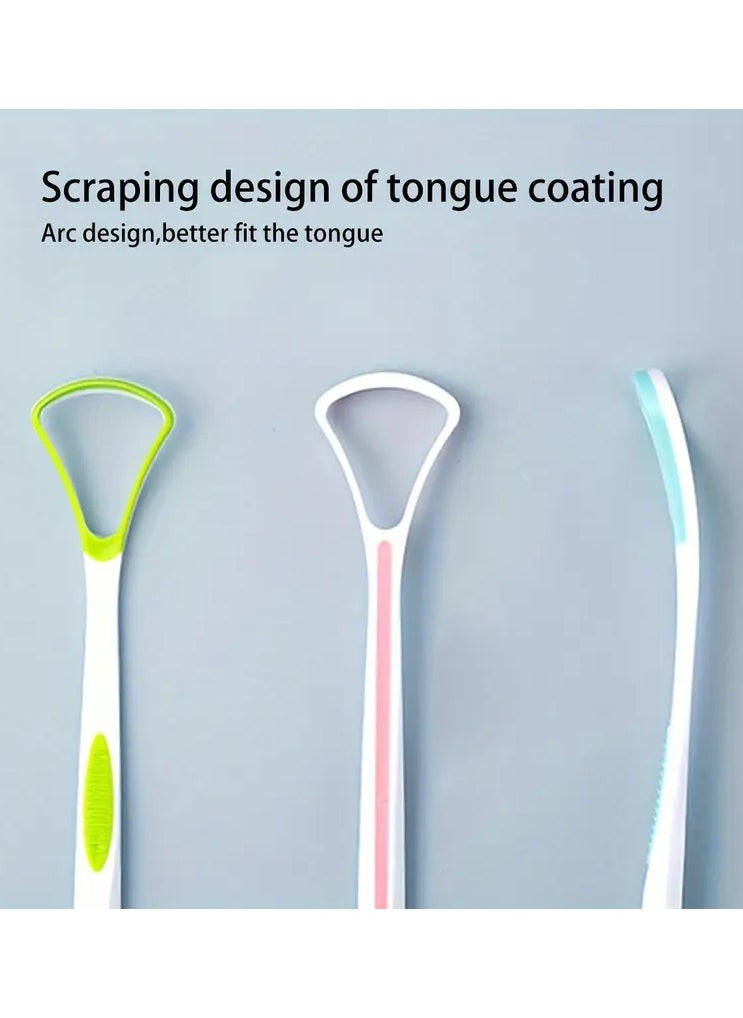 Rozino 4pcs Unscented Tongue Scrapers for Fresh BreathTongue Cleaning Tools  - Image 4