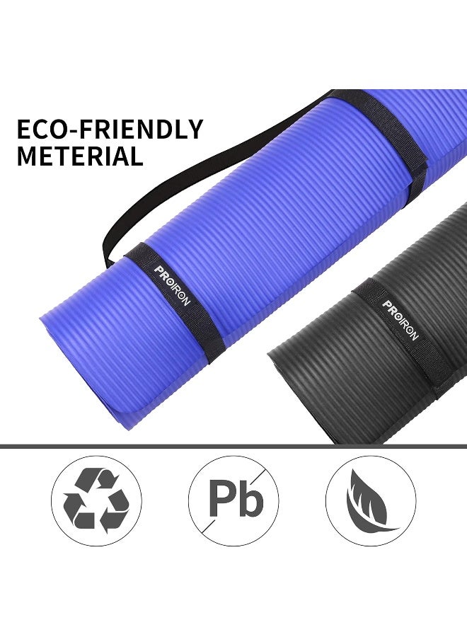 PROIRON PROIRON Yoga Mat Thick15mm Non-Slip Exercise Mat Fitness Mat All-Purpose High Density NBR - Image 3