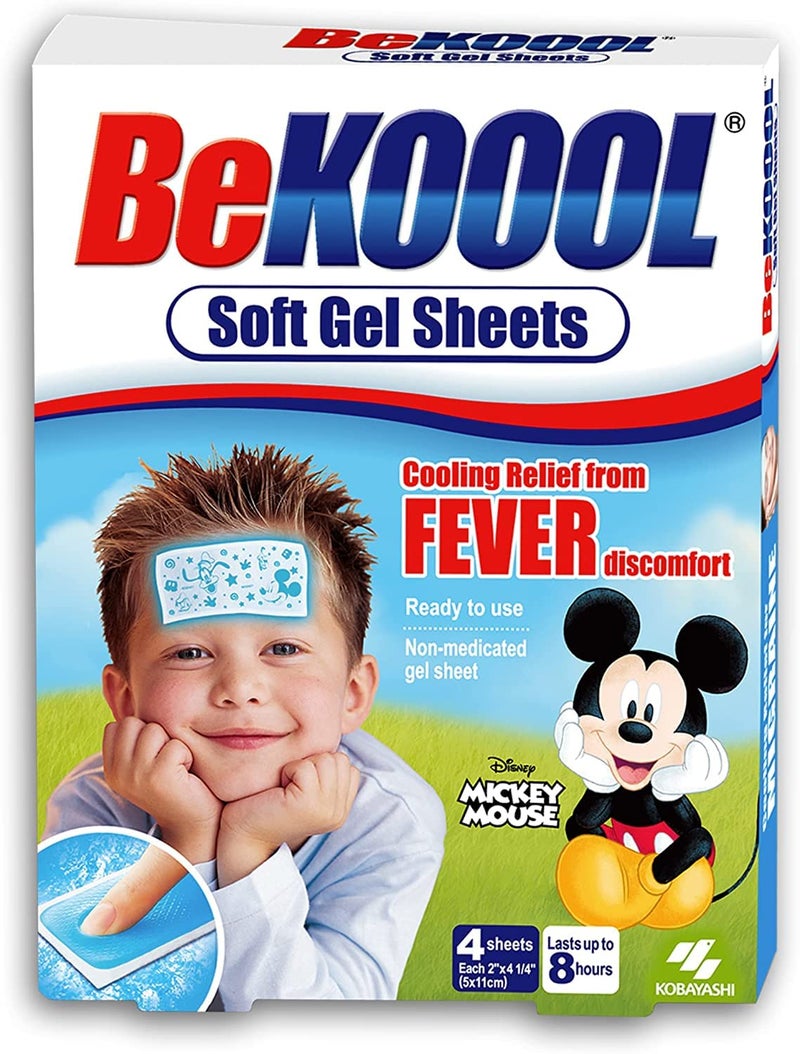 BeKoool شرائح جل ناعمة للأطفال من بي كول، 4 قطع في العلبة (6 علب) من بي كول - Image 1