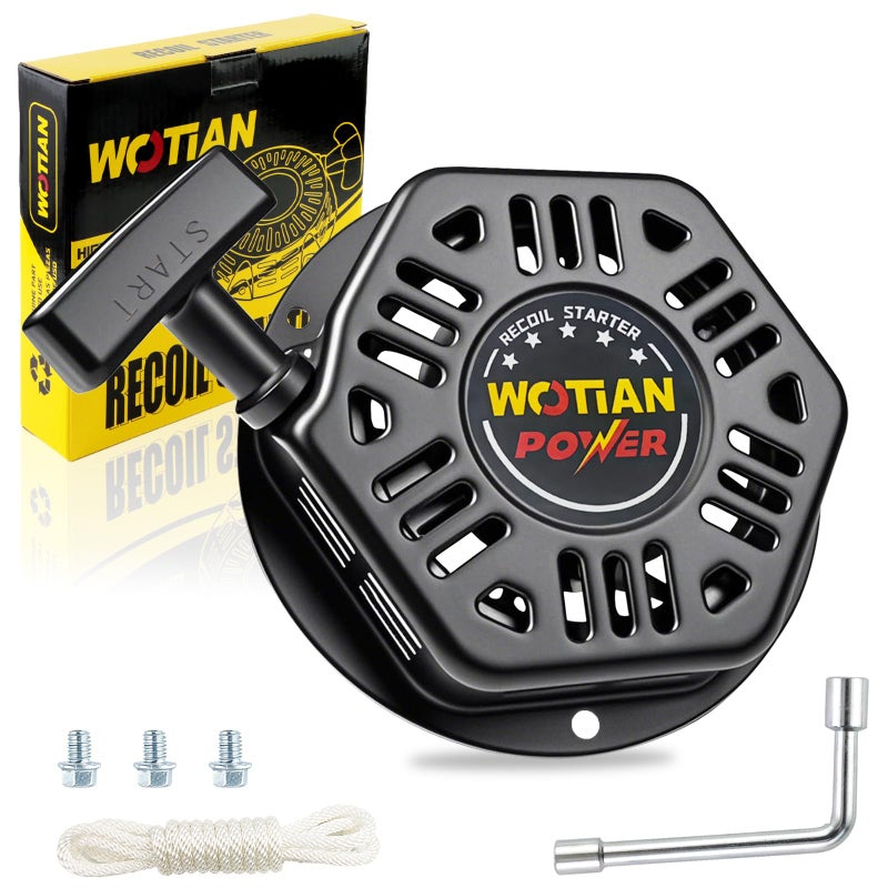 WOTIAN Recoil Starter Compatible with Champion 212cc 196cc 224cc Pull Start Assembly Generator Parts 3500w 4000w Part2206100000