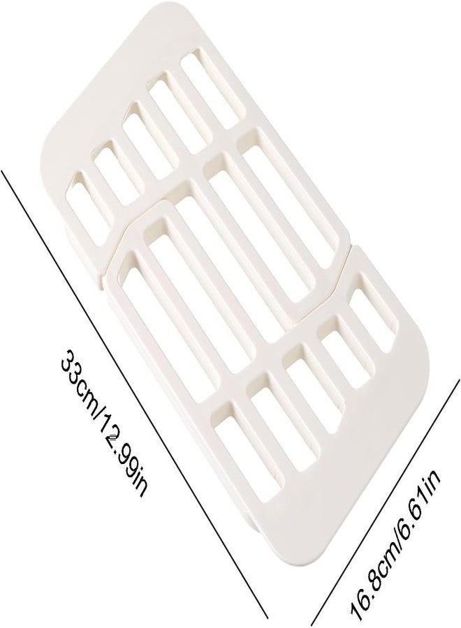GION Quick Dry - Stackable & Adjustable Over Sink Dish Draining Rack for Space Saving Utensil Dish Fruit & Vegetable for Counter Kitchen Sink Telescopic Dish Drainer Board (1 Pcs) - Image 4