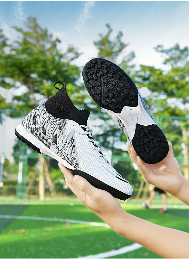 سكت شيكترو أحذية كرة قدم للجنسين، مسامير طويلة عشبية TF Broken Spikes أحذية تدريب احترافية، أحذية كرة قدم مسامية غير قابلة للانزلاق، أحذية تدريب احترافية عالية الجودة  - Image 2